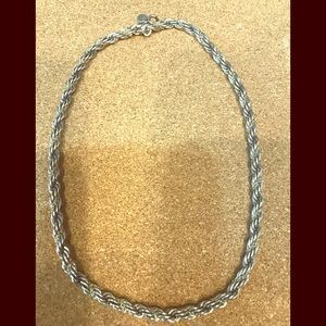 Sterling and 14k Rope Chain